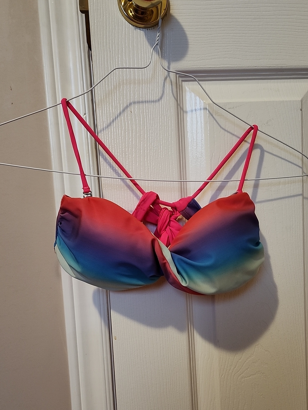 Garage Women's Multi-Coloured Twisted Bikini Top